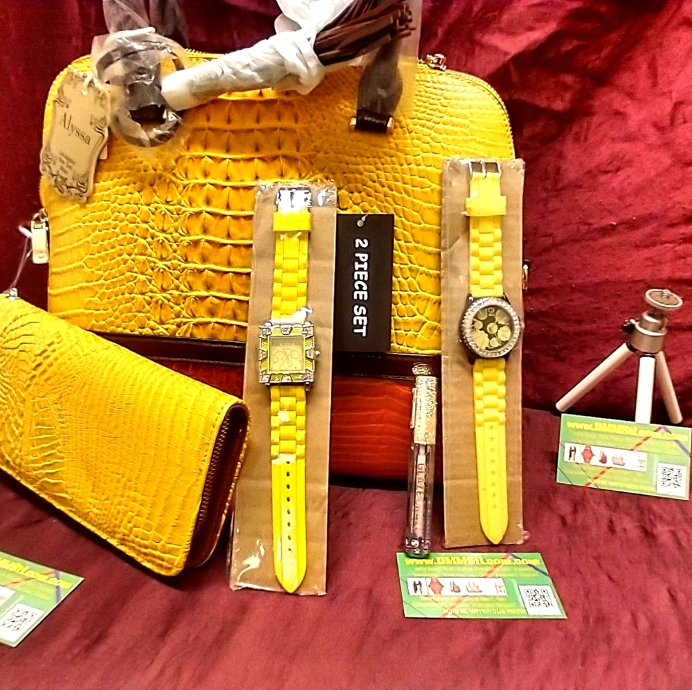 Croc Set/Watch/Lip Gloss Bundle